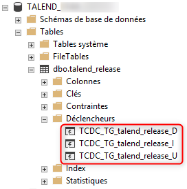 Création Triggers table source