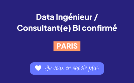 Recrutement consultant(e) BI Confirmé - Paris