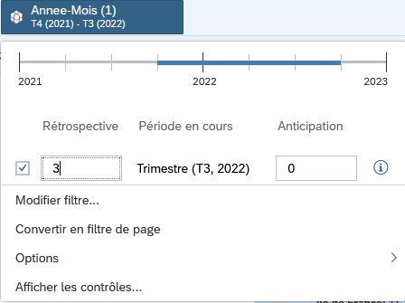 Exemple de filtres sur les plages - SAP Analytics Cloud