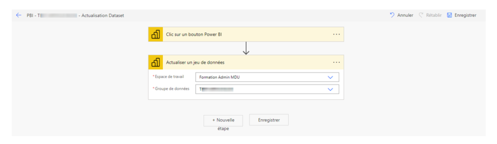 Actualisation automatique d'un flux de données power bi