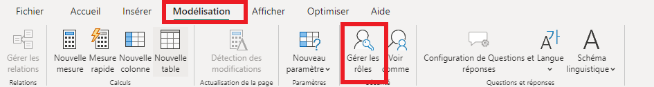 Modélisation et gérer les rôles RLS