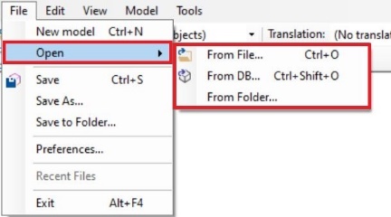 Accèder à l'interface outils externes