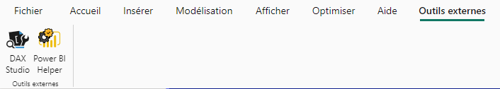 Outils externes Power BI Helper