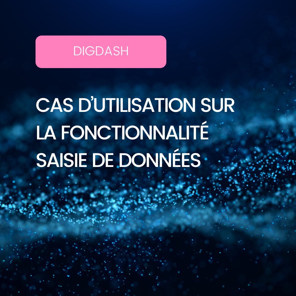 Affiche blog DigDash - Cas d'utilisation sur la fonctionnalité saisie de données