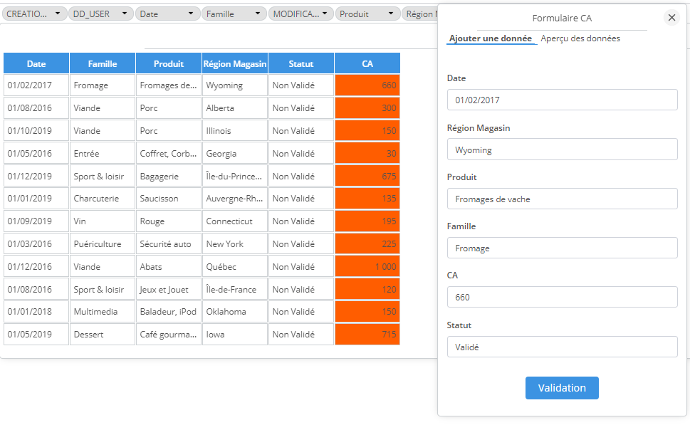 Displayform - DigDash cas d'utilisation