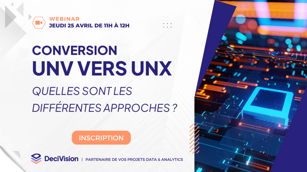 Affiche Webinar Conversion UNV UNX DeciVision 25 04 2024