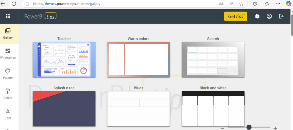 Galerie Power BI Tips