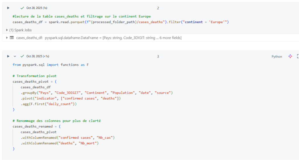 Calcul de nouveaux indicateurs ou agrégations