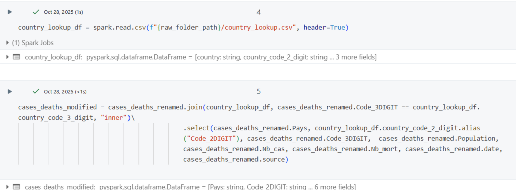 Jointure en plusieurs jeux de données