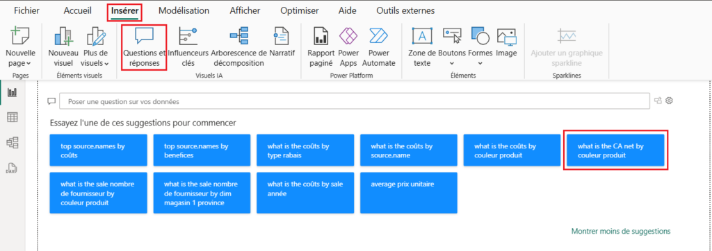 Fonctionnalité de questions réponses