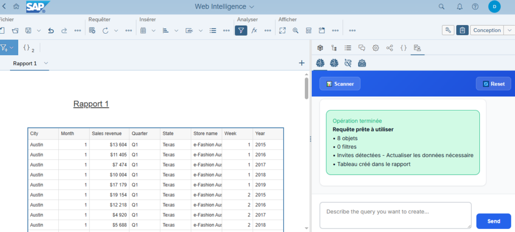 Fonctionnalité langage naturel Need4Viz Intelligence