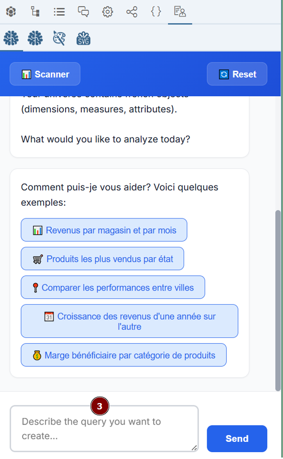 Sélection d'un univers et modèle IA
