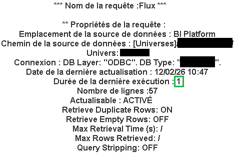 Suppression des objets de la requête flux